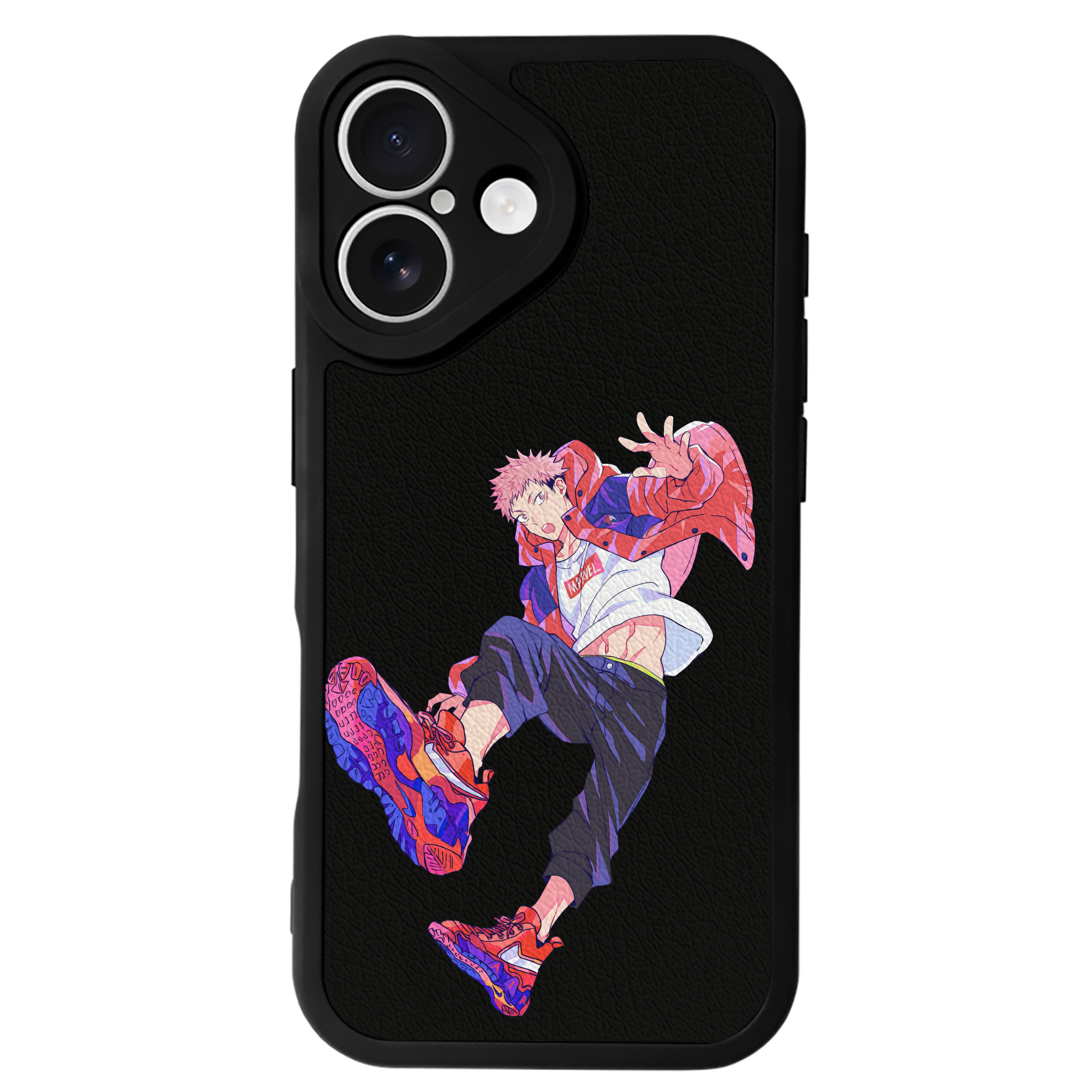 （画像用） 呪術廻戦 Jujutsu Kaisen 【iPhone 16シリーズ対応】シリコンスマホケース（レザー調） 材質：シリコン